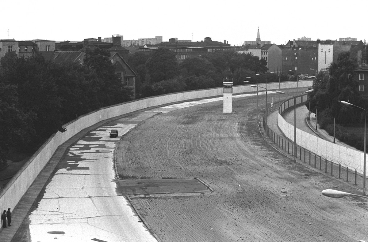 Berlin, 28. September 1988  – Der Grenzstreifen am Bethaniendamm/Köpenicker Straße (Fotograf: Detlef Machmüller)