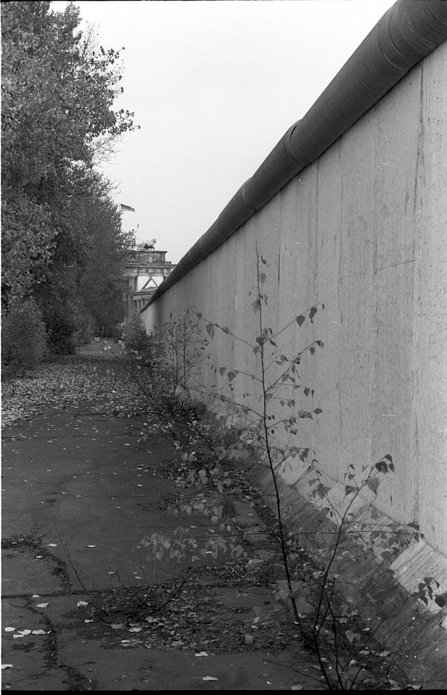 Berlin, 25. Oktober 1978 – Grenzmauer 75 entlang der Ebertstraße (Fotograf: Edmund Kasperski)