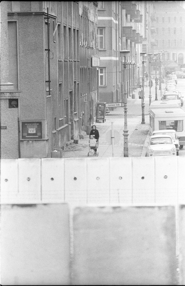 Berlin, 19. März 1980 – Grenzstreifen an der Wolliner Straße (Fotograf: Edmund Kasperski)