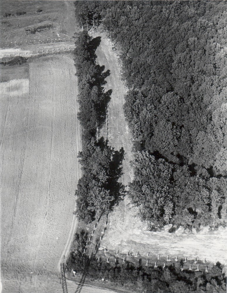 Berlin, ca. 1980 – Luftaufnahme des Außenrings in Eiskeller (Fotograf: Hans-Joachim Grimm)