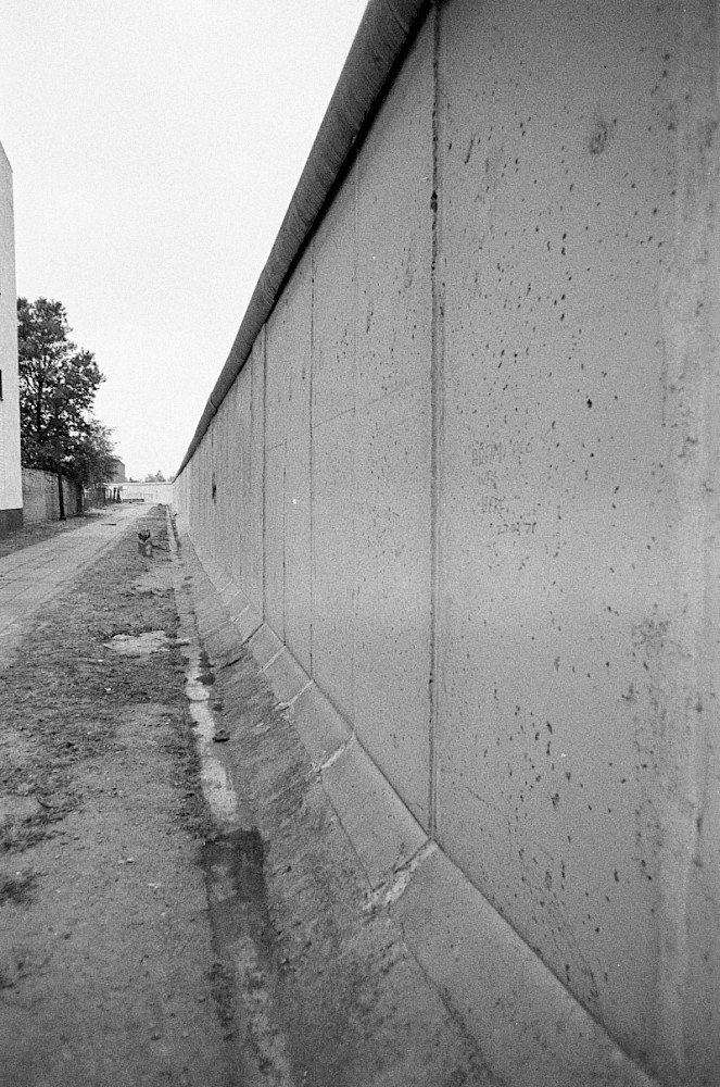Berlin, ca. 1978 – Grenzmauer 75 an der Stresemannstraße (Fotograf: Heinz Jura)