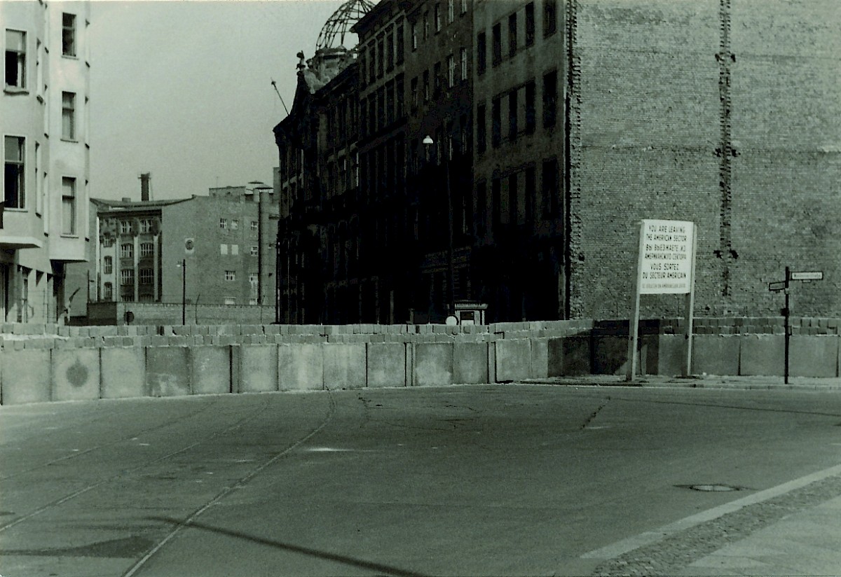 Berlin, 1962 – Grenzmauer an der Dresdener Straße (Fotograf: Heinz Jura (sen.))