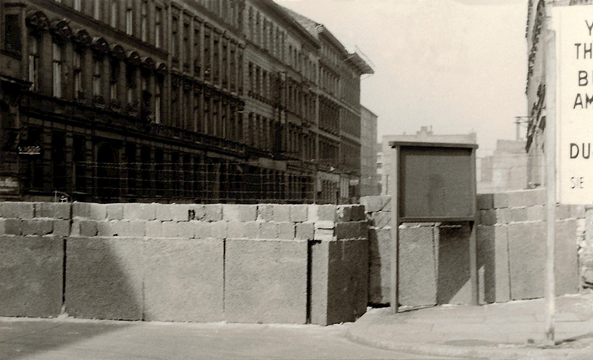 Berlin, 1962 – Grenzmauer an der Sebastianstraße (Fotograf: Heinz Jura (sen.))